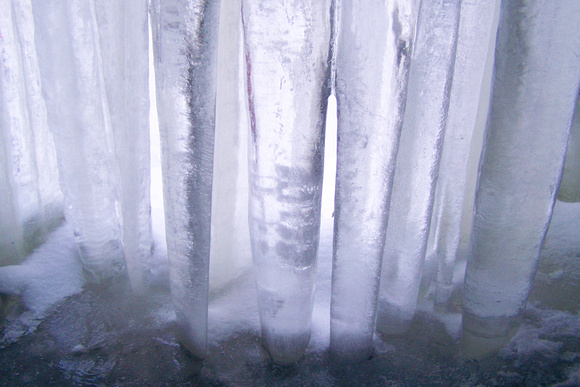 Icicles as art.